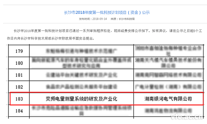 長沙市科學技術局發(fā)布公告